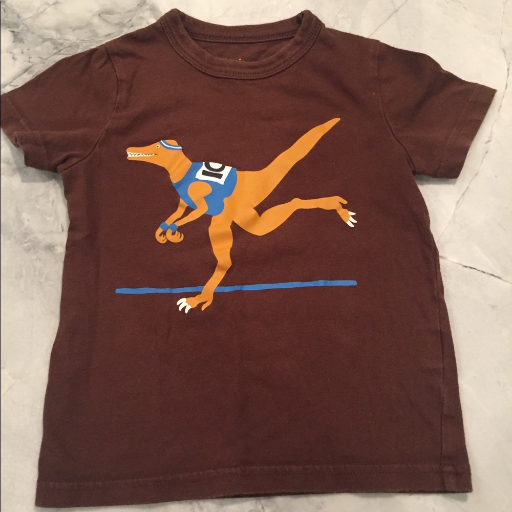 Mini Boden running dinosaur t-shirt